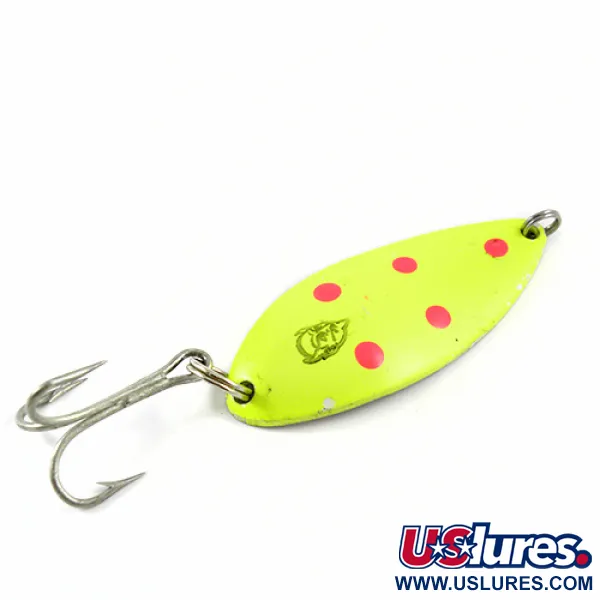 Eppinger Dardevle Devle-Dog 5500, Шартрез/червоний/нікель, 21 г, блесна коливалка (колебалка) #2814