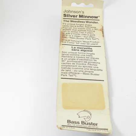 Незачіпляйка Johnson Silver Minnow, золото, 5 г, блесна коливалка (колебалка) #2845