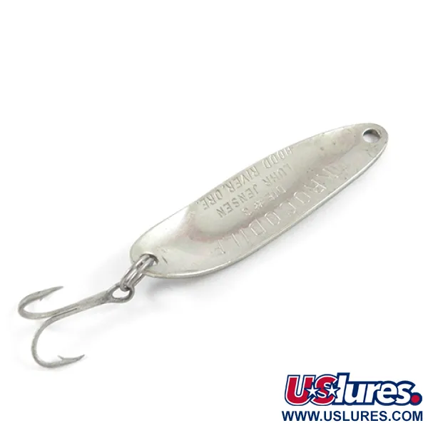 Luhr Jensen Krocodile DIE #3, Frog (зелений/жовтий/нікель), 10 г, блесна коливалка (колебалка) #2869