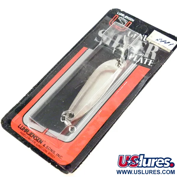 Luhr Jensen Krocodile DIE #3, нікель, 10 г, блесна коливалка (колебалка) #2881