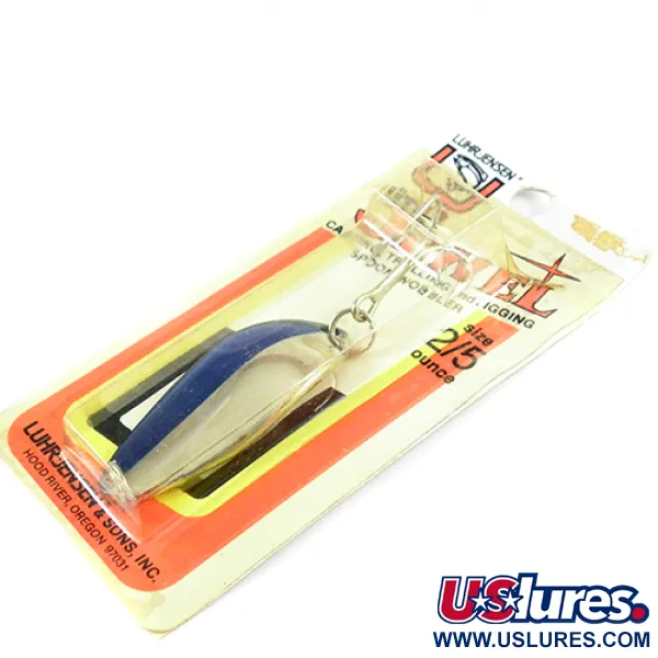 Luhr Jensen Little Jewel, нікель/синій, 14 г, блесна коливалка (колебалка) #2883