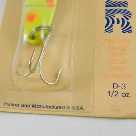 Acme Dazzler #3, жовтий/червоний/нікель, 17 г, блесна коливалка (колебалка) #2884