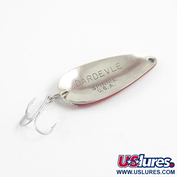 Eppinger Dardevle Spinnie, червоний/білий/нікель, 9 г, блесна коливалка (колебалка) #2888