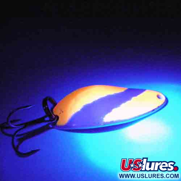 Seneca Little Cleo UV (світиться в ультрафіолеті), Glow/нікель, 7 г, блесна коливалка (колебалка) #2919