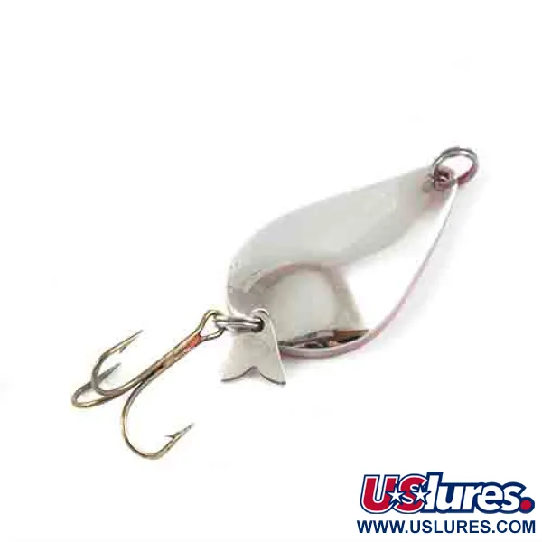 Acme K.O. Wobbler UV (світиться в ультрафіолеті), нікель/неоновий червоний (світиться в ультрафіолеті), 21 г, блесна коливалка (колебалка) #2928