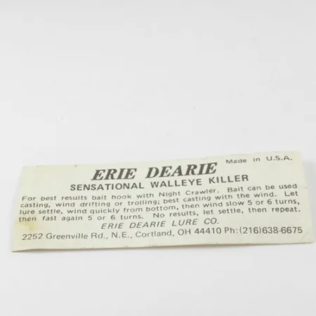 Erie Dearie Walleye Killer, нікель/червоний, 12 г, блешня оберталка (вертушка) #2932