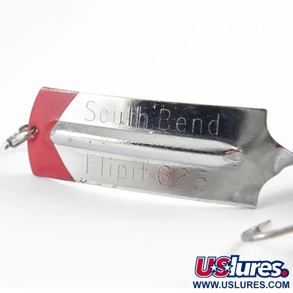  South Bend Flipit 625, нікель/червоний, 8,5 г, блесна коливалка (колебалка) #2939