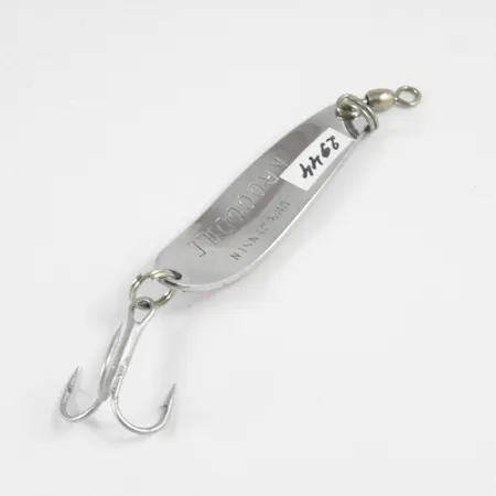 Luhr Jensen Krocodile DIE #3, нікель/пурпурний з синіми отблесками, 10 г, блесна коливалка (колебалка) #2944