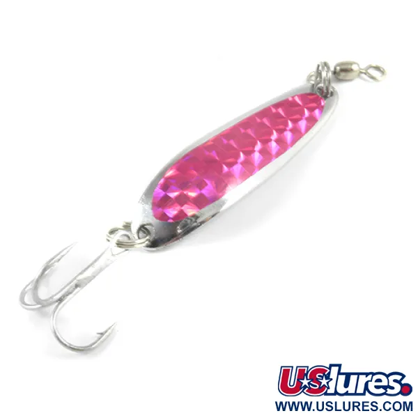 Luhr Jensen Krocodile DIE #3, нікель/пурпурний з синіми отблесками, 10 г, блесна коливалка (колебалка) #2944