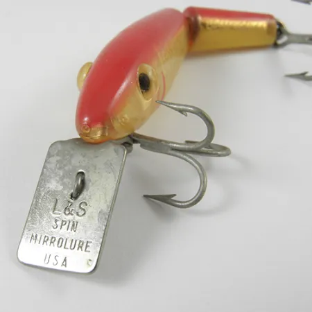 L&S Bait Mirro lure L&S Spin MirrOlure, золото/червоний, 4 г, воблер #2950