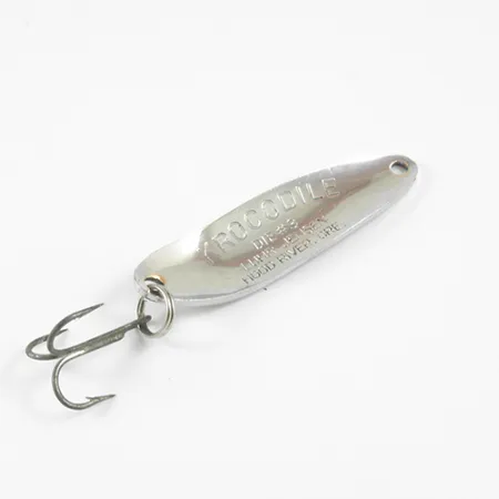 Luhr Jensen Krocodile DIE #3, нікель/зелений, 10 г, блесна коливалка (колебалка) #2967