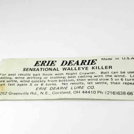 Erie Dearie Walleye Killer, приманка на судака, нікель/зелений, 9 г, блешня оберталка (вертушка) #2991