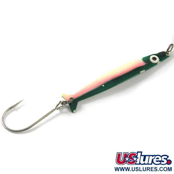 Silver Horde / Gold Star Silver Horde Coho Killer UV (світиться в ультрафіолеті та в темряві), білий/зелений (світиться в темряві та ультрафиолете), 5 г, блесна коливалка (колебалка) #3004