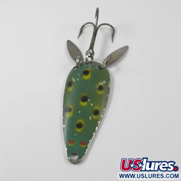 Marathon Bait Company Marathon, Frog (зелений/жовтий/нікель), 12 г, блесна коливалка (колебалка) #3016