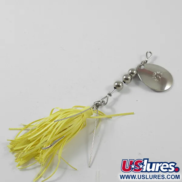 Hildebrandt Spinners Hildebrandt 2, нікель/жовтий, 4,5 г, блешня оберталка (вертушка) #3019