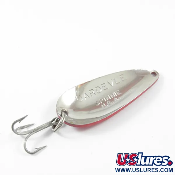 Eppinger Dardevle Spinnie, червоний/білий/нікель, 9 г, блесна коливалка (колебалка) #3036