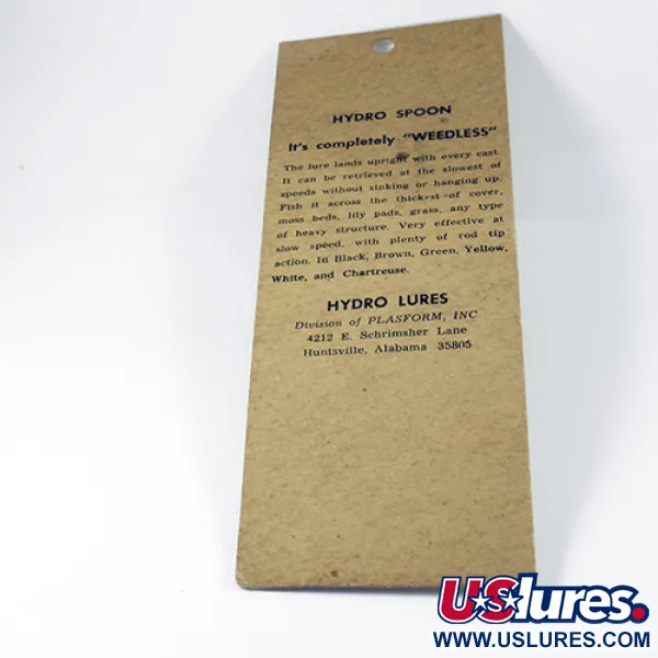 Hydro Lures ​Незачіпляйка Hydro Spoon, білий/сірий, 14 г, воблер #14440