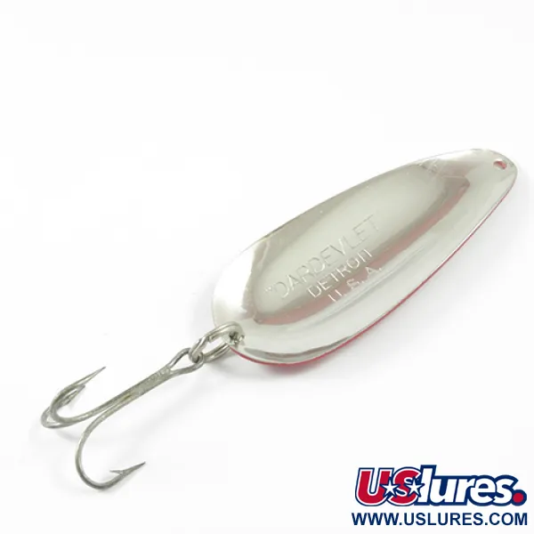 Eppinger Dardevle Dardevlet, червоний/білий/нікель, 21 г, блесна коливалка (колебалка) #3047