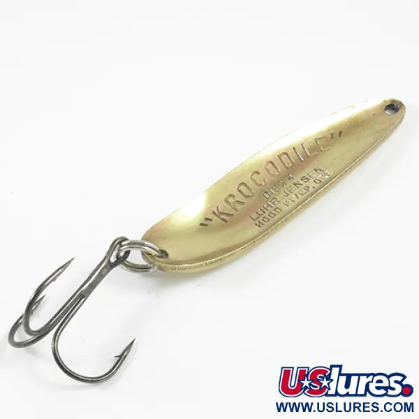 Luhr Jensen Krocodile DIE #4, латунь, 21 г, блесна коливалка (колебалка) #3072