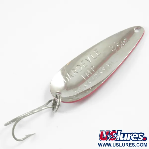 Eppinger Dardevle Imp, червоний/білий/нікель, 11 г, блесна коливалка (колебалка) #3107