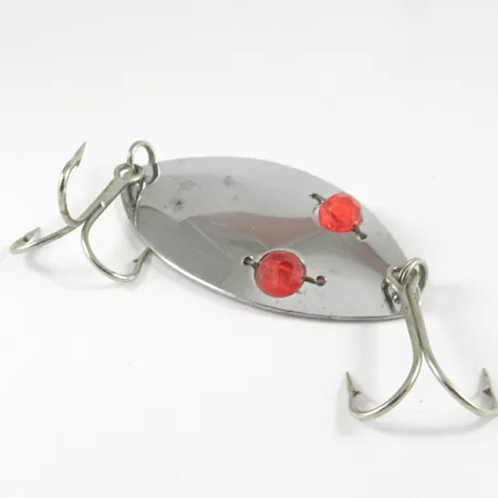 Herter's Glass Eye Spoon, нікель/червоні очі, 25 г, блесна коливалка (колебалка) #3129