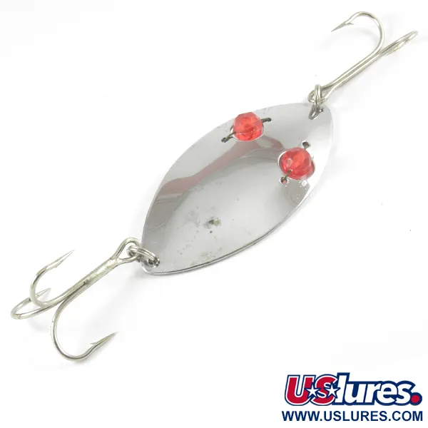  Herter's Glass Eye Spoon, нікель/червоні очі, 25 г, блесна коливалка (колебалка) #3129
