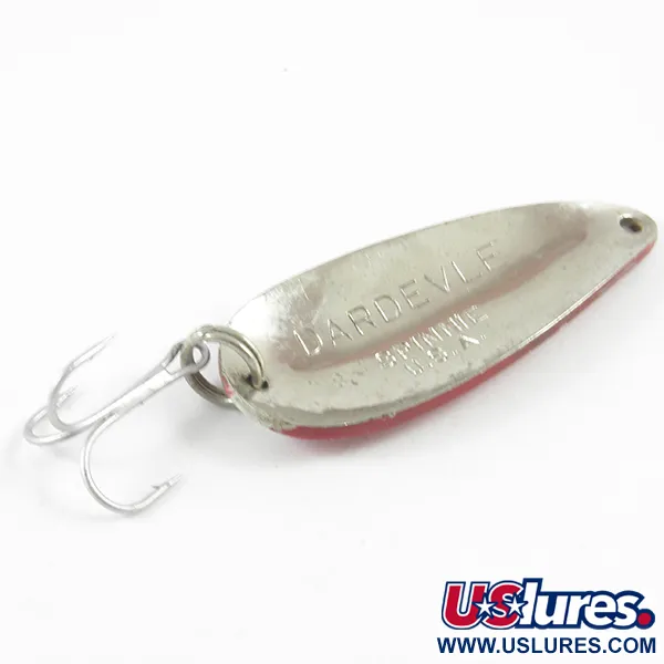 Eppinger Dardevle Spinnie, червоний/білий/нікель, 9 г, блесна коливалка (колебалка) #3132