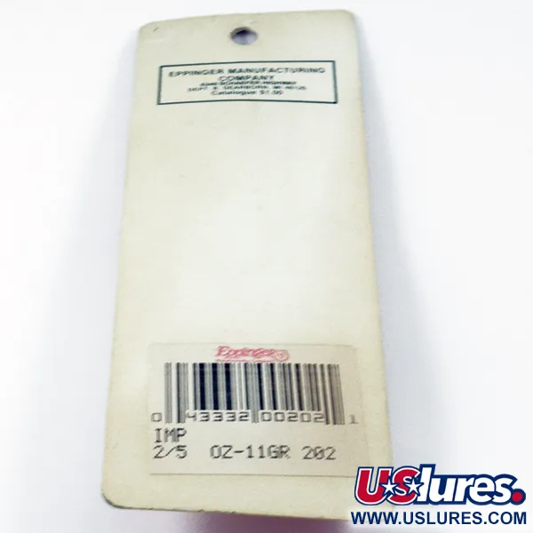 Eppinger Dardevle Imp, чорний/білий/нікель, 11 г, блесна коливалка (колебалка) #3136