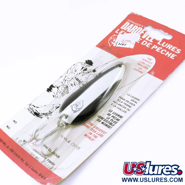 Eppinger Dardevle Dardevlet, чорний/білий/нікель, 21 г, блесна коливалка (колебалка) #3141