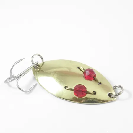 Hofschneider Red Eye Junior, латунь/червоні очі, 11 г, блесна коливалка (колебалка) #3159