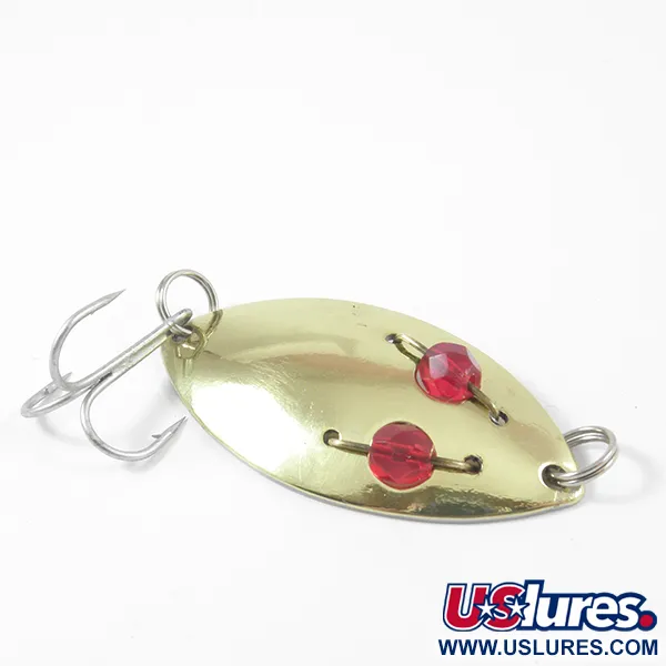 Hofschneider Red Eye Junior, латунь/червоні очі, 11 г, блесна коливалка (колебалка) #3159