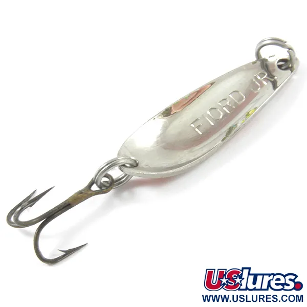 Acme Fiord Spoon Jr, нікель/червоний, 3,4 г, блесна коливалка (колебалка) #3188