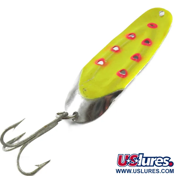 Rustowicz Charger №3 UV (світиться в ультрафіолеті), нікель/жовтий/червоний UV - світиться в ультрафіолеті, 12,5 г, блесна коливалка (колебалка) #3197