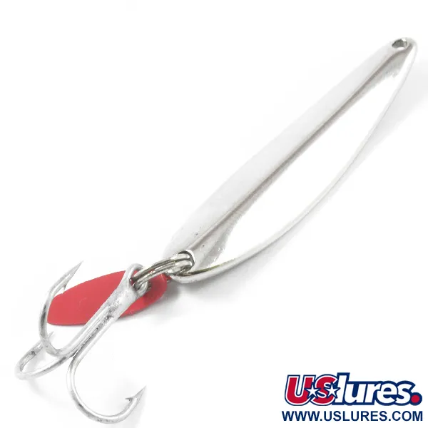  Bay de Noc Swedish Pimple, нікель/червоний, 14 г, блесна коливалка (колебалка) #3201