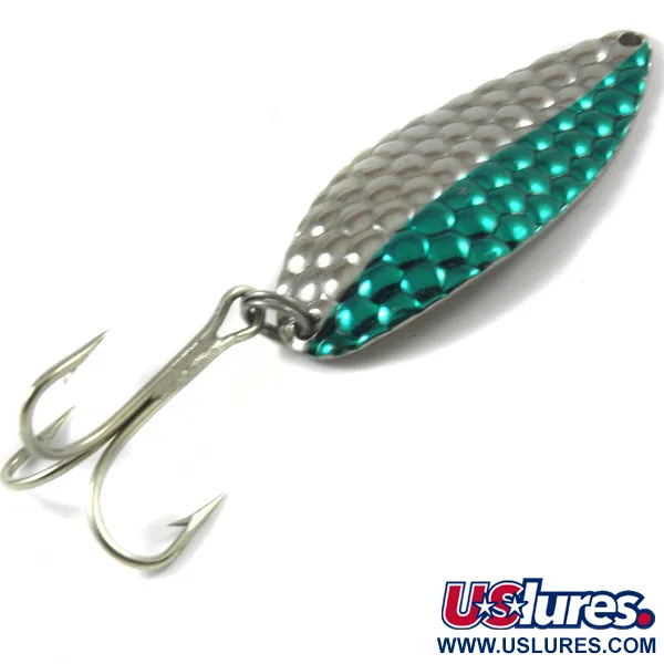 Acme Little Cleo, нікель/зелений, 21 г, блесна коливалка (колебалка) #3203