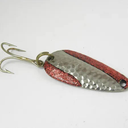 Nebco TOR-P-DO, Карбоване срібло/червоний гліттер, 7 г, блесна коливалка (колебалка) #3208