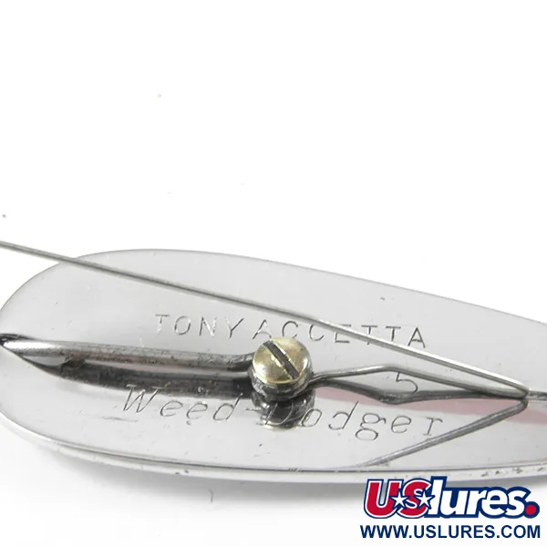  Błystka antyzaczepowa Tony Accetta Weed Doger, нікель, 10 г, блесна коливалка (колебалка) #3211