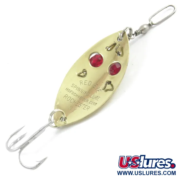 Hofschneider Red Eye Junior, золото/червоні очі, 11 г, блесна коливалка (колебалка) #3216