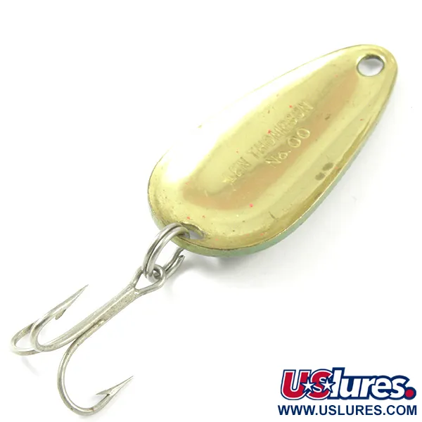  Len Thompson #00, зелений/чорний/латунь, 14 г, блесна коливалка (колебалка) #3217