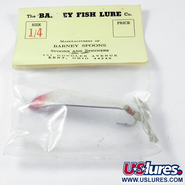Barney Fish Lure  Незачіпляйка Barney Spoons, червоний/білий, 7 г, блесна коливалка (колебалка) #3231