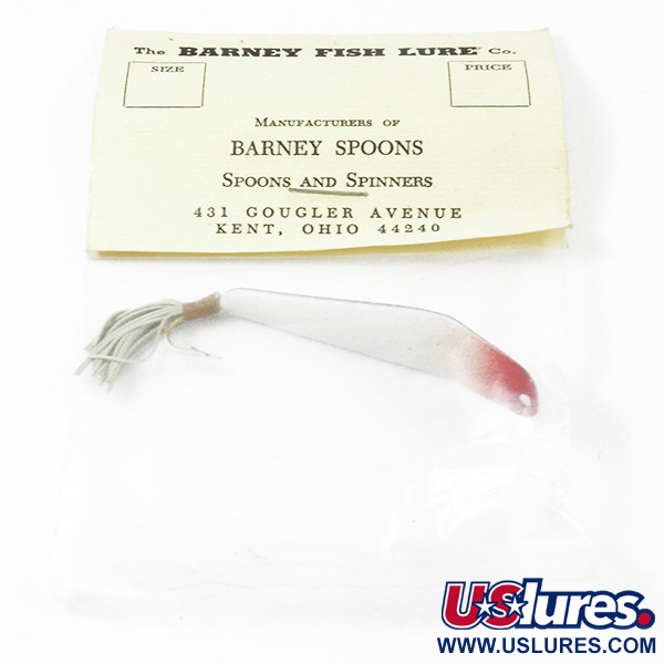 Barney Fish Lure  Незачіпляйка Barney Spoons, червоний/білий, 7 г, блесна коливалка (колебалка) #3231