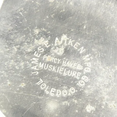 James Aitken Muskielure, червоний/білий/нікель, 53 г, блесна коливалка (колебалка) #3235