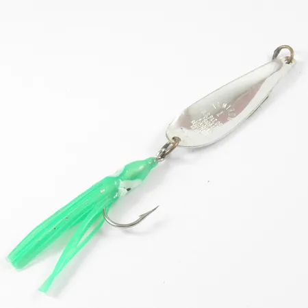 Tamiron Sporting Goods Tamiron Honeybees 1 (світиться в темряві), срібло (покриття справжнім сріблом)/Glow - світиться в ультрафіолеті, 3,5 г, блесна коливалка (колебалка) #3283