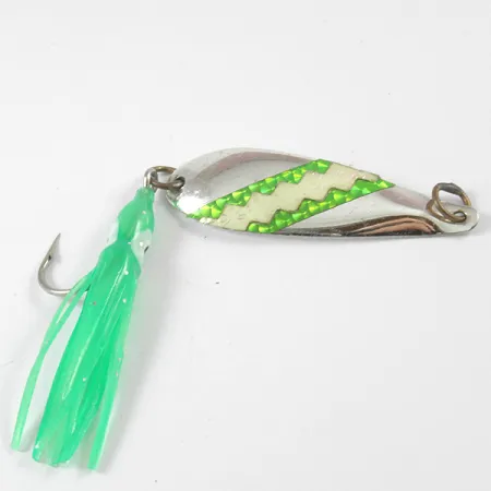 Tamiron Sporting Goods Tamiron Honeybees 1 (світиться в темряві), срібло (покриття справжнім сріблом)/Glow - світиться в ультрафіолеті, 3,5 г, блесна коливалка (колебалка) #3283