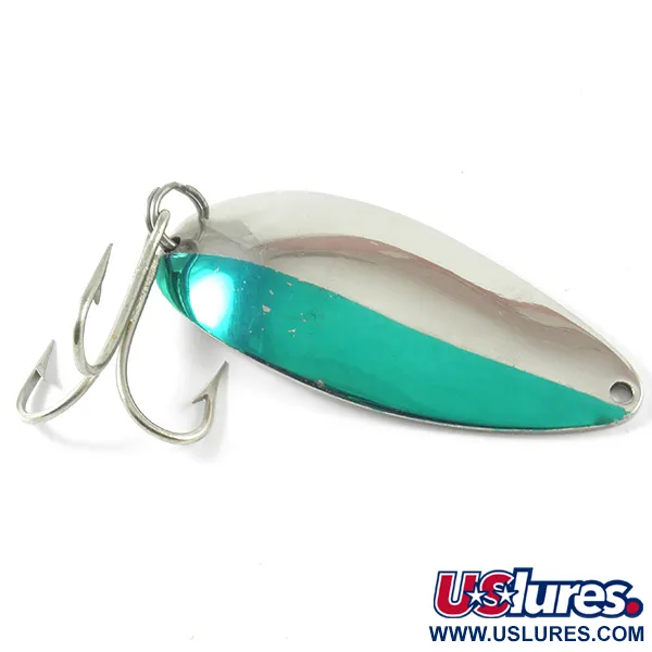 Acme Little Cleo, нікель/зелений, 35 г, блесна коливалка (колебалка) #3303