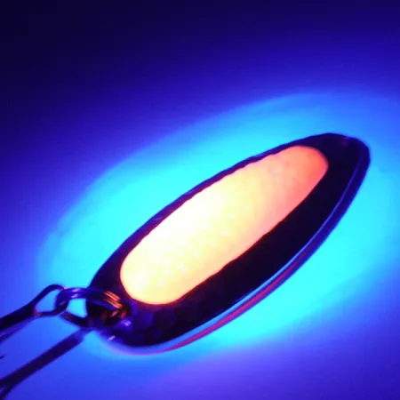 Blue Fox Pixee UV (світиться в ультрафіолеті), золото/червоний, 14 г, блесна коливалка (колебалка) #3315