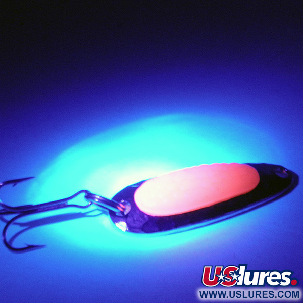  Blue Fox Pixee UV (світиться в ультрафіолеті), карбований нікель/малиновий, 4,5 г, блесна коливалка (колебалка) #3317