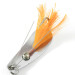  Weezel bait Rex Spoon, нікель/оранжевое оперення, 12,5 г, блесна коливалка (колебалка) #3352