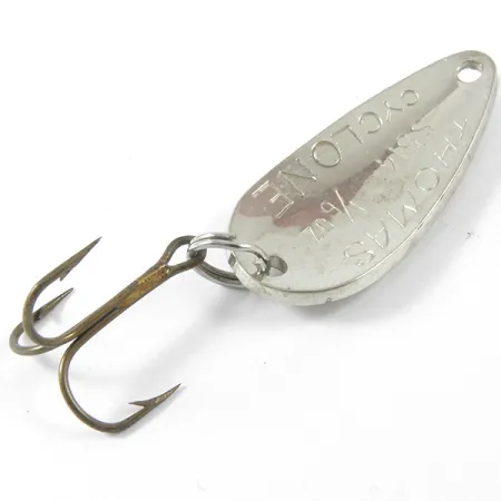 Thomas Cyclone, срібло/червоний, 4,3 г, блесна коливалка (колебалка) #3404