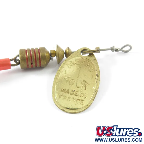  Mepps Aglia 1, латунь, 3,5 г, блешня оберталка (вертушка) #3454